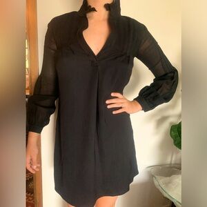 Derek Lam Long Sleeved Black Dress